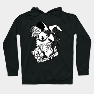 Witch Bitch - Black and white Hoodie